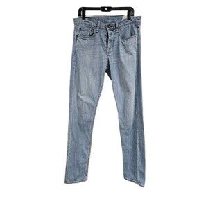 Rag & Bone Standard Issue Fit 1 Skinny Leg Button Fly Jeans Blue Men’s Siz 33x33